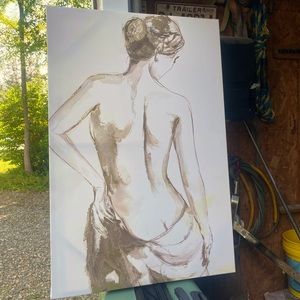 Painted modern wall art